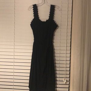 Old Navy lace trim, belted dress